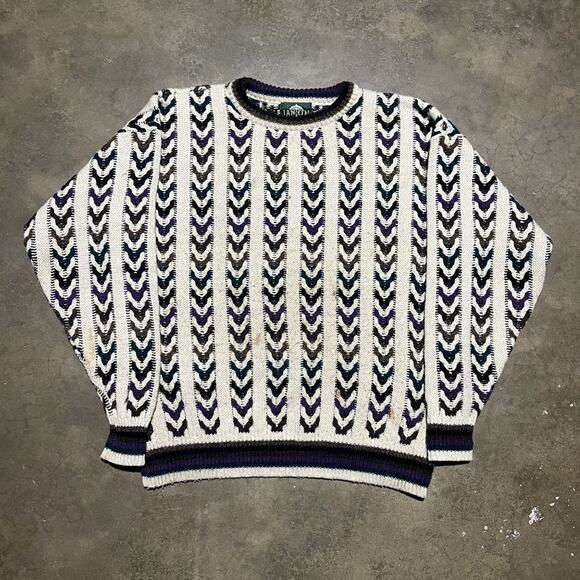 Jantzen Other - Vintage 90s Jantzen Colored Cable Knit Sweater